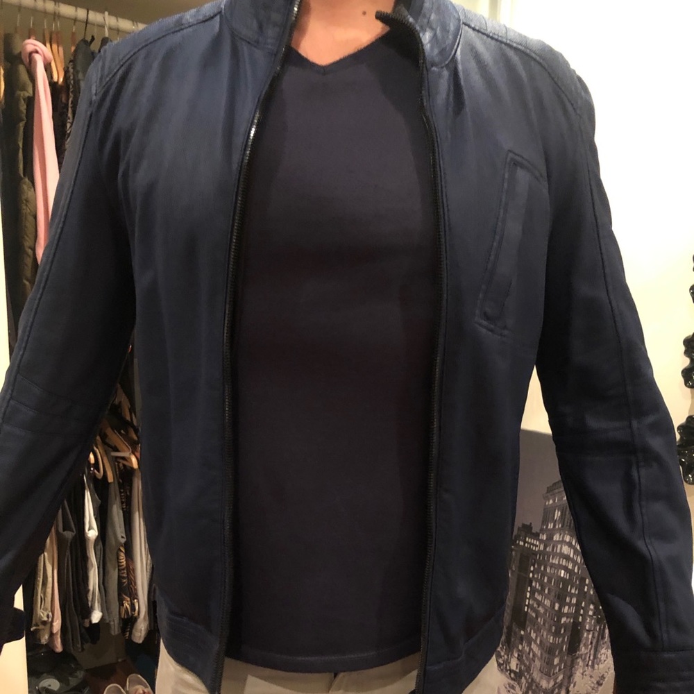 Zara Men’s biker style zip up jacket